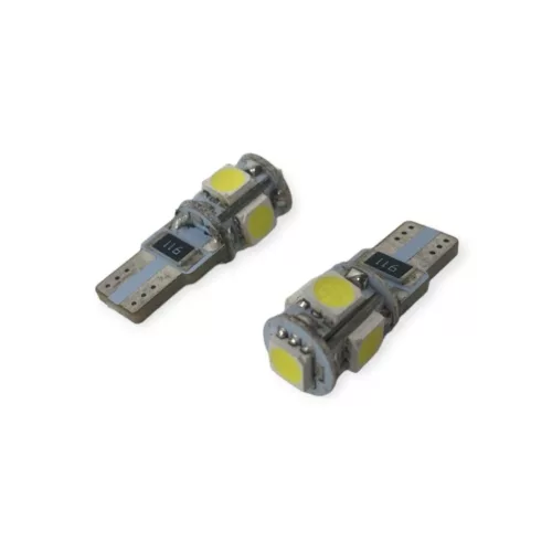 LED CANBUS bec T10 24V (5smd-W2,1x9,5d-alb) 2pcs