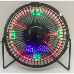Ventilator cu ceas și termometru