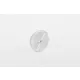 Prismă rotundă găurită 60mm alb