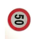 Autocolant reflectorizant cu limitator de viteză mare 50