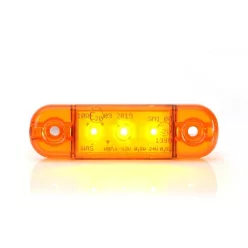 Indicator de lățime LED galben W97.1 (3 leduri) 12-24V
