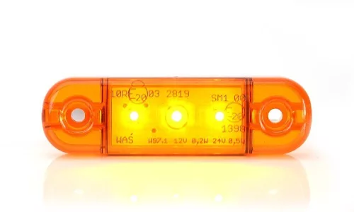 Indicator de lățime LED galben W97.1 (3 leduri) 12-24V