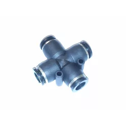Conector de aer din plastic cu 4 ramificații 8mm