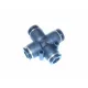 Conector de aer din plastic cu 4 ramificații 8mm