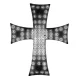 Cruce LED iluminată (alb)