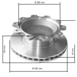 Disc de frână BPW Eco Plus FI430