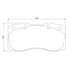 Plăcuțe de frână cu disc Iveco (textar)