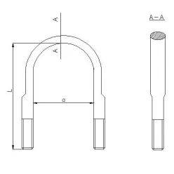 Etrier de arc BPW M22*130*260/240