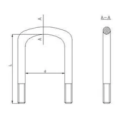 Etrier de arc BPW M22*128*240/270