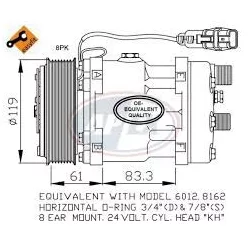 Compresor de aer condiționat MAN TGL/TGM