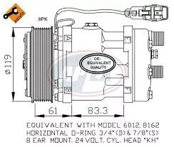 Compresor de aer condiționat MAN TGL/TGM