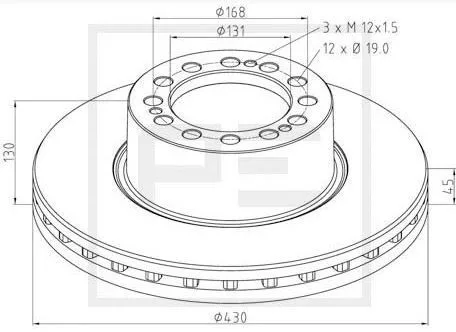 Disc de frână SAF FI430