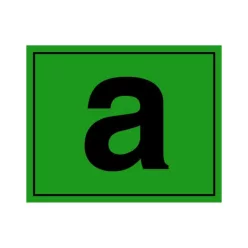 AUTOCOLANT  LITERA "a"