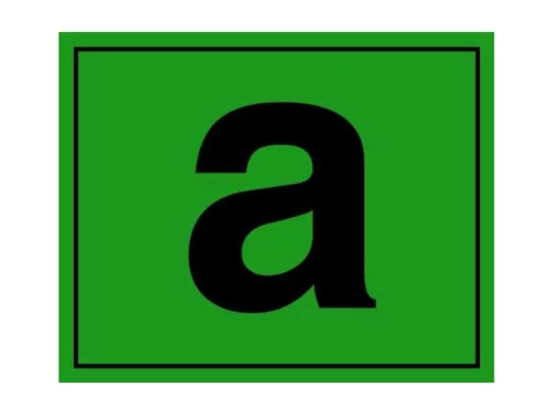 AUTOCOLANT  LITERA "a"