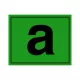 AUTOCOLANT  LITERA "a"