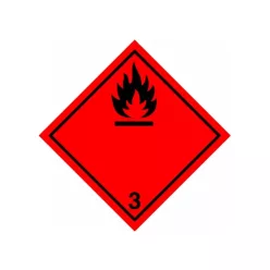 AUTOCOLANT ADR 3 (LICHID INFLAMABIL) 300x300mm
