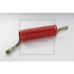 Furtun de aer spiralat roșu M22