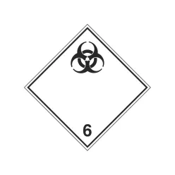AUTOCOLANT ADR 6.2 (SUBSTANTE INFECTIOASE) 300x300mm