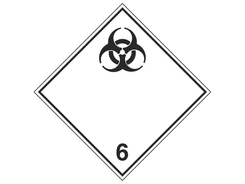 AUTOCOLANT ADR 6.2 (SUBSTANTE INFECTIOASE) 300x300mm