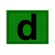 AUTOCOLANT LITERA "d"