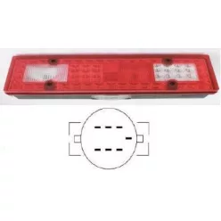 7 camere LED spate stânga pentru Iveco