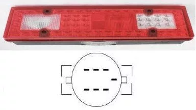 7 camere LED spate stânga pentru Iveco