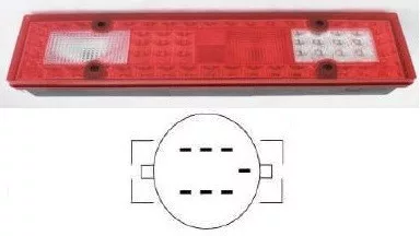 7 camere LED spate dreapta pentru Iveco