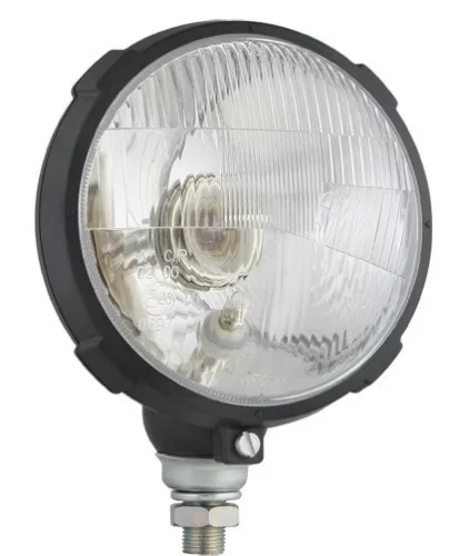 Tractor MTZ URSUS Far cu șurub inferior Negru cu carcasă din plastic Versiunea permanentă Bec H4 + indicator de poziție