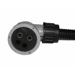 Conector filetat cu 4 poli cu 2 fire