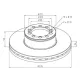 Disc de frână MAN TGM/TGL FI335