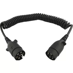 Cablu electric spiralat 12V cu fișe din plastic