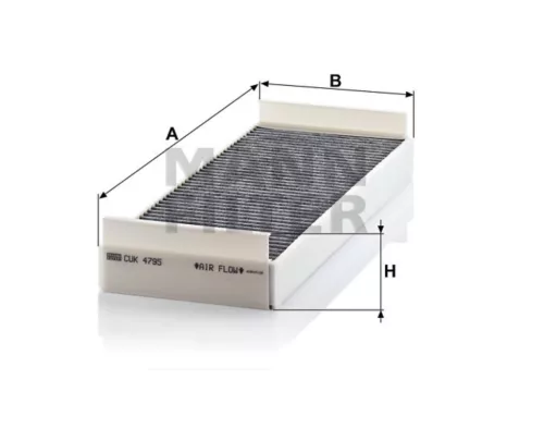 Filtru de polen MAN TGA/TGX (cărbune activ)