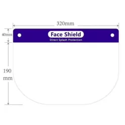 Protecție facială pliabilă plexi 32/33cm