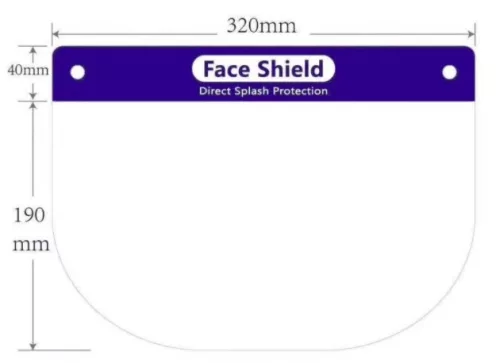 Protecție facială pliabilă plexi 32/33cm