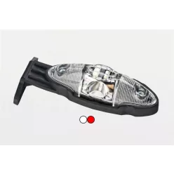 LED indicator de lățime cu suport roșu/alb