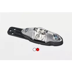LED indicator de lățime cu suport roșu/alb