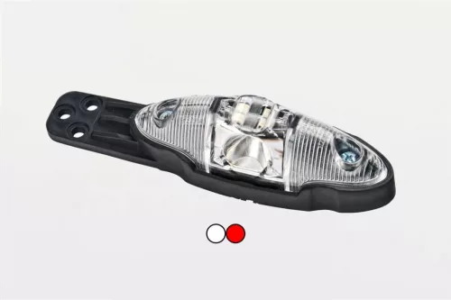 LED indicator de lățime cu suport roșu/alb