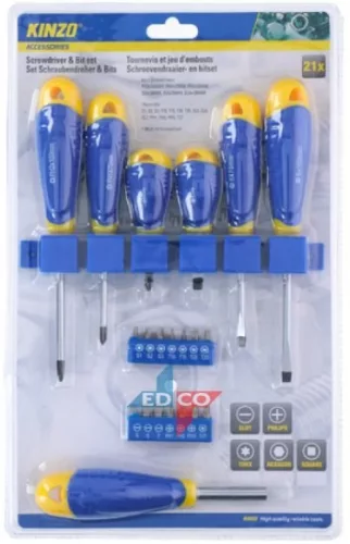 Set de șurubelnițe și vârfuri (21pcs)