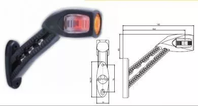 Indicator de lățime p/f/s incandescent
