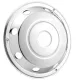 Disc butuc camion 17,5" Ax frontal cromat din oțel inoxidabil (convex neted)