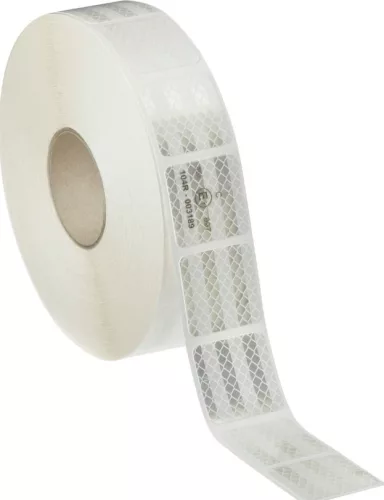 Bandă reflectorizantă albă "punctată"
