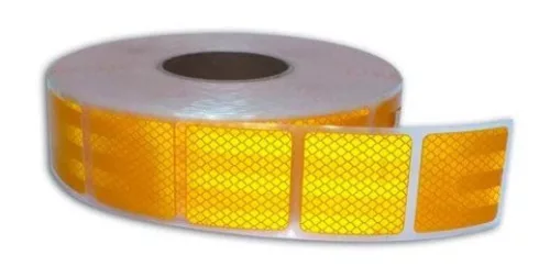 Bandă reflectorizantă galbenă "punctată"
