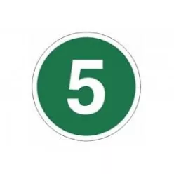 Abțibild "5"