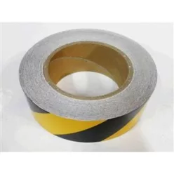 Bandă reflectorizantă galben negru 5cm