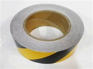 Bandă reflectorizantă galben negru 5cm