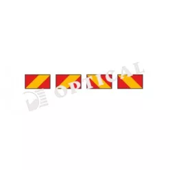 Tablă reflectorizantă cu dungi (4pcs) 132*285 Autocolant