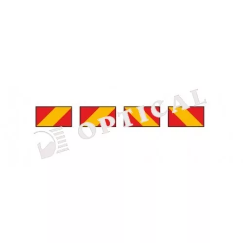 Tablă reflectorizantă cu dungi (4pcs) 132*285 Autocolant