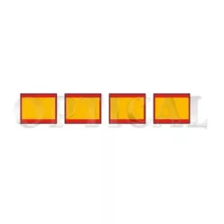   Tablă reflectorizantă încadrată 285x196 (4pcs) Autocolant