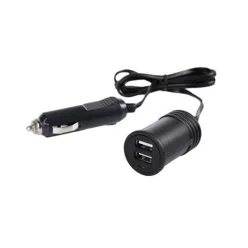 Usb încărcător brichetă dublă 12/24V 100cm