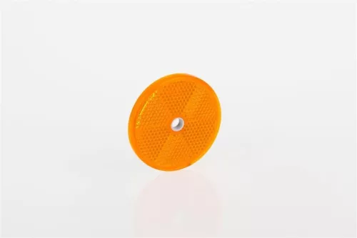 Prismă rotundă găurită 60mm galben
